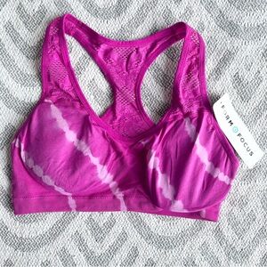 FORM FOCUS Pink Sports Bra Plus Size 1X/2X NWT